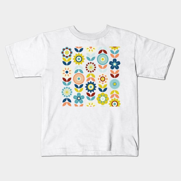 Scandinavian flowers Kids T-Shirt by mil_papeles